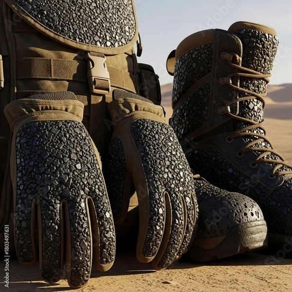 Obraz Basalt adapted to arid climates providing heat management for de