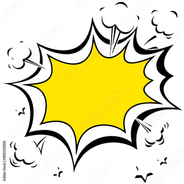 Obraz comic book explosion