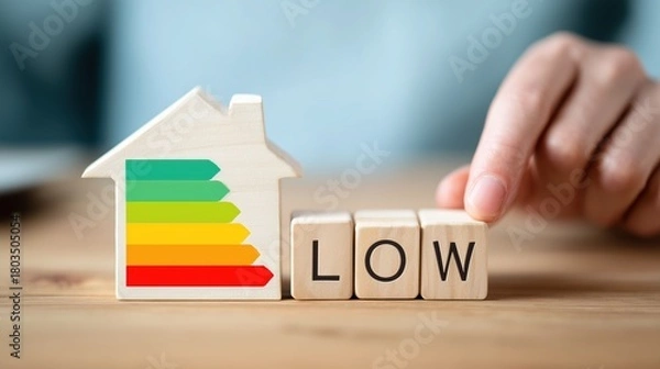Fototapeta Instrument Panel for a Green Home, Gauging Everything from Insulation to Solar Output.