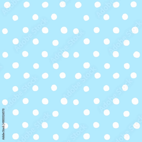 Obraz Blue Polka Dot Background