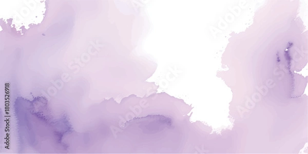 Fototapeta Watercolor Lavender Garden with Blended Soft Purple Hues, Light Blossom Detailing and Romantic Spring Mood for Branding, Packaging and Invitation Designs