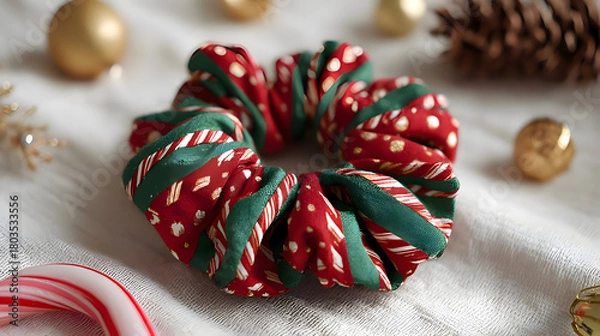 Obraz Christmas candy wreath (second variation)

