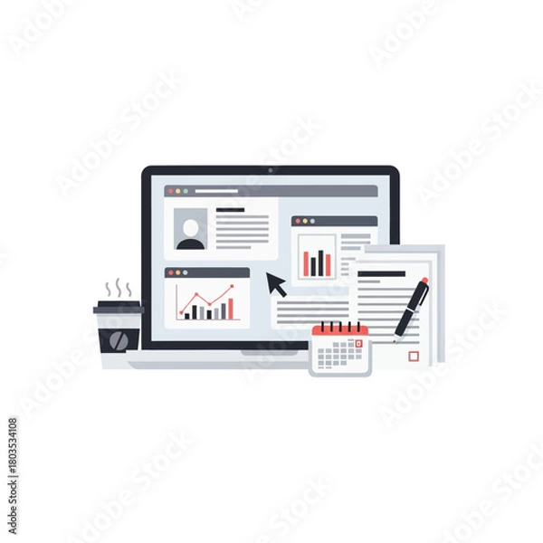 Fototapeta tablet pc with internet security