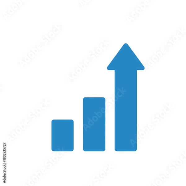 Fototapeta business graph with arrow