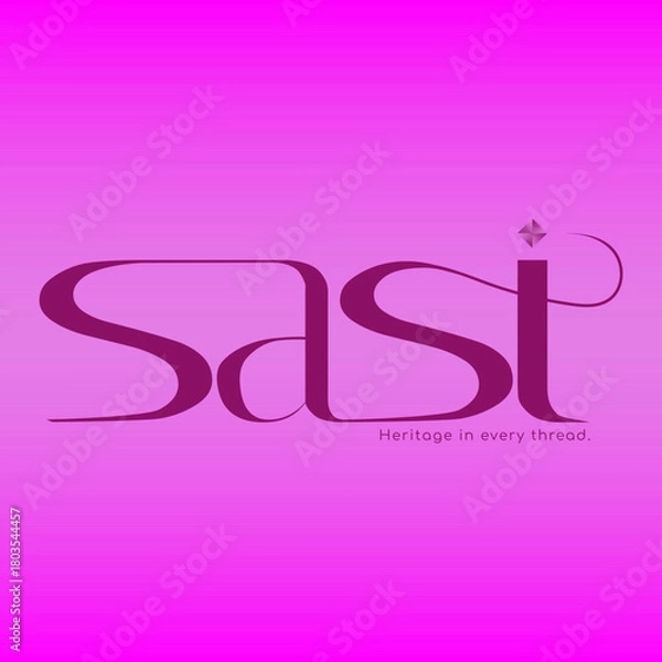 Obraz Elegant Script Typography Logo | Premium Fashion Brand Identity Design