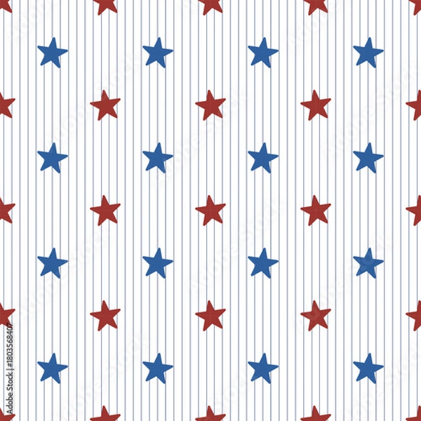 Obraz Seamless pattern with star 