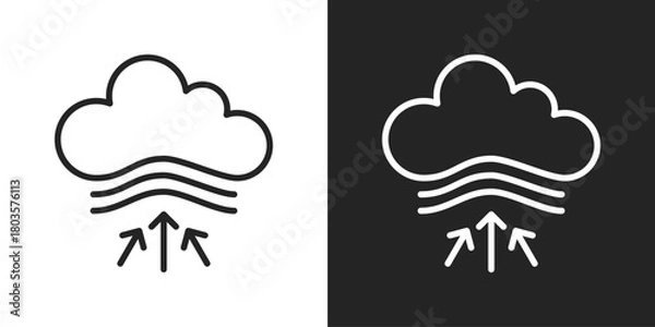 Fototapeta Resilience Icon In Black And White Outline Style