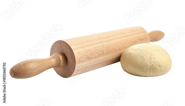 Obraz Dough ball with rolling pin