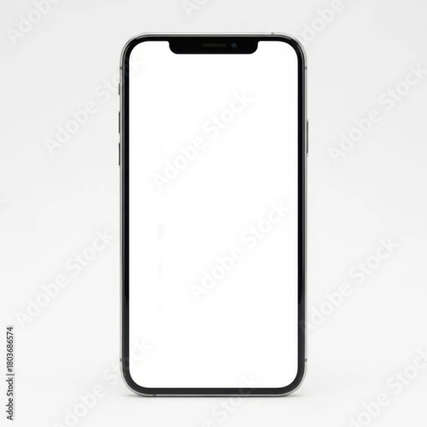 Obraz Modern isolated smartphone, blank screen for your app or content