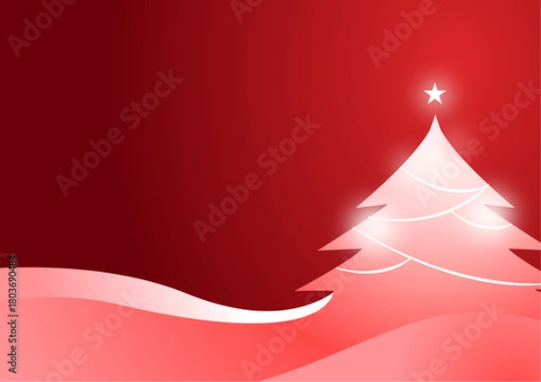 Fototapeta red christmas background