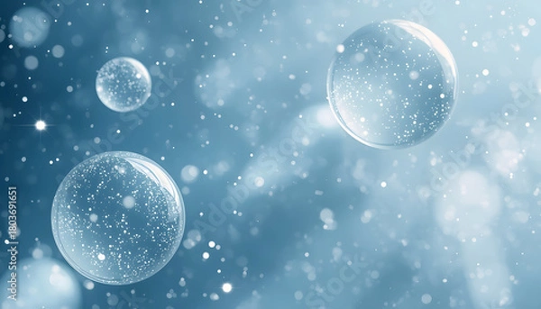 Obraz blue christmas ball