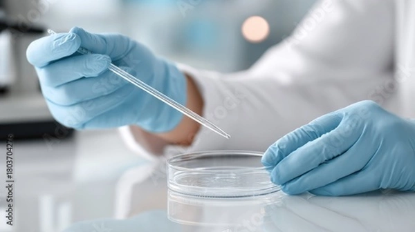 Obraz 実験をする研究員のイメージ