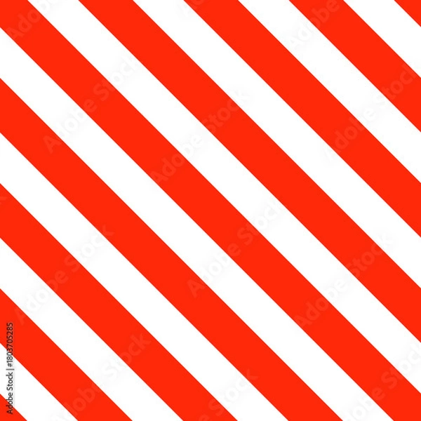 Obraz Red Striped Background on White