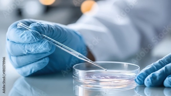 Obraz 実験をする研究員のイメージ