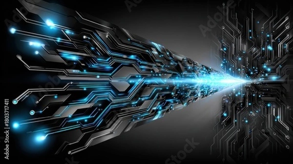 Obraz サイバー空間の背景素材