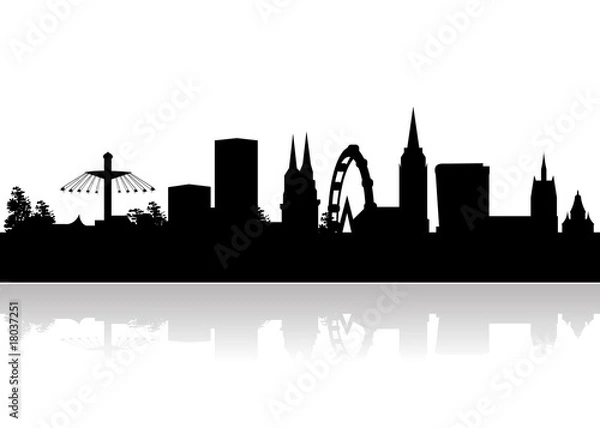 Obraz basel skyline vector
