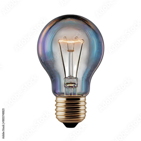 Fototapeta Illuminated lightbulb against showcasing energy efficiency and creative ideas representing innovation and conceptual thinking for business and technology