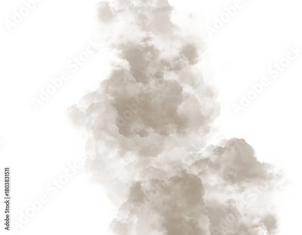 Obraz smoke streaming on transparency background
