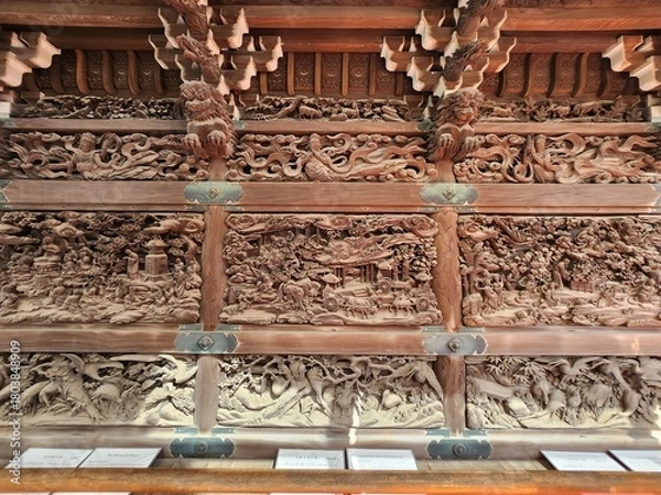 Fototapeta carved wood carving