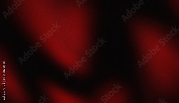 Fototapeta dark red black blurred or bokeh background with smooth gradations and textures grain noise. Perfect design for Christmas, Valentine's Day, banners, posters, and premium and expensive product 