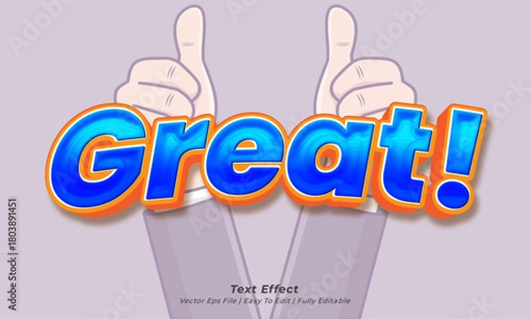 Fototapeta Great editable text effect comic cartoon style