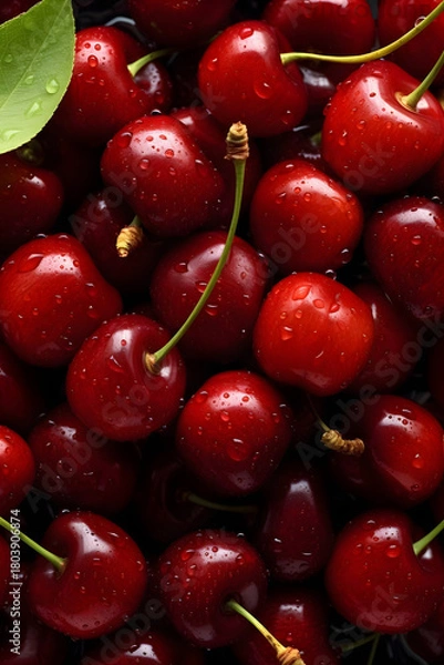 Obraz cherries on a plate