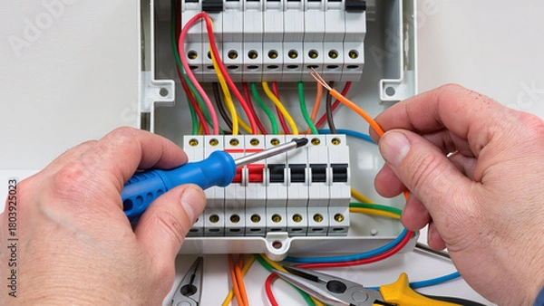 Obraz electrician at work