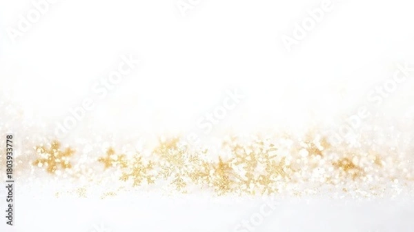 Obraz 雪の結晶が美しい背景素材