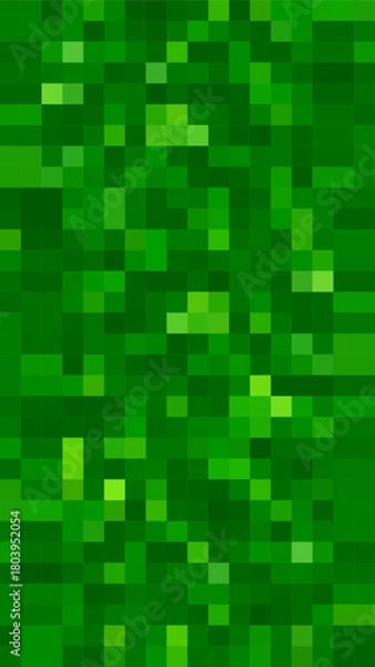 Obraz Green Abstract Pixel Digital Pixelated Vertical Layout Background Vector Illustration