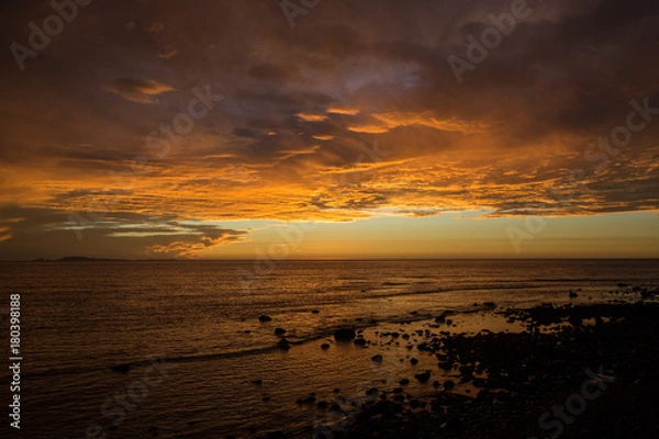 Obraz atardecer de invierno