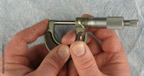 Obraz Metric Micrometer,  Background