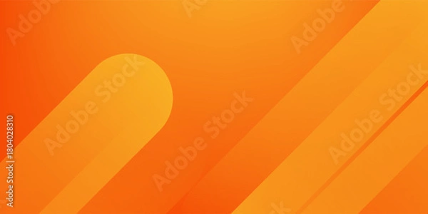 Fototapeta Abstract orange background with diagonal lines. Dynamic shapes composition.