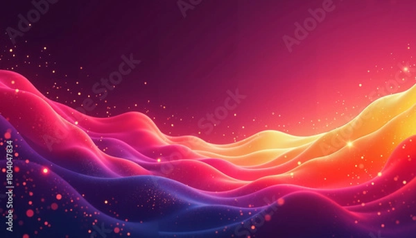 Fototapeta Dynamic Waves: Colorful Elegance