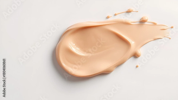 Obraz Liquid foundation splash element, fluid cosmetic cream