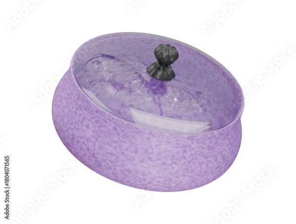 Fototapeta coveryed dish icon 3d illustration render