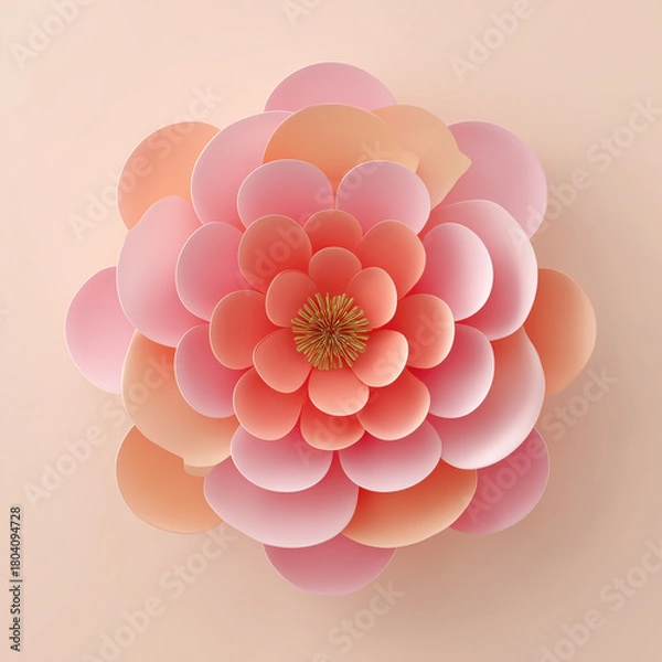 Obraz pink lotus flower isolated