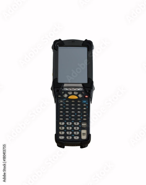 Fototapeta Handheld bluetooth laser barcode scanner reader 
