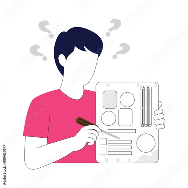 Fototapeta Fix Your Own Computer: Step-by-Step Hardware & Software Repair for Beginners to Advanced