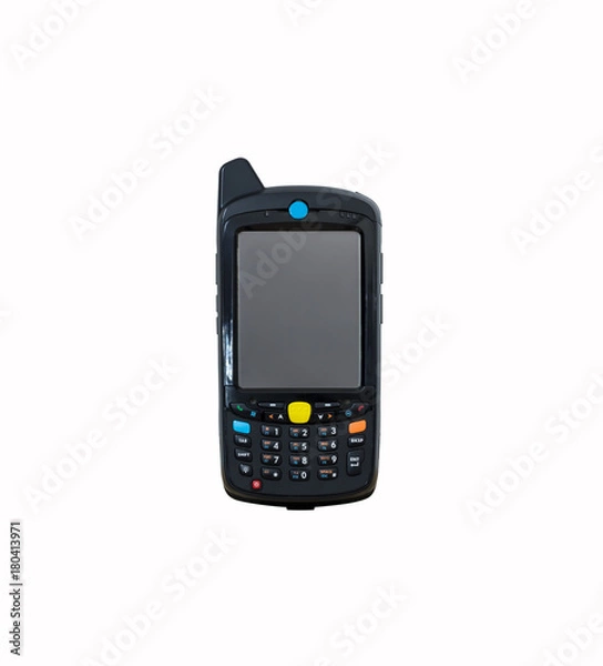 Fototapeta Handheld laser barcode scanner reader