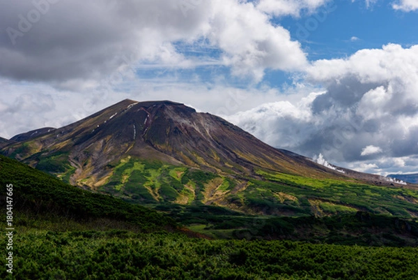 Obraz 大雪山・旭岳を沼の平登山道から望む風景（北海道）