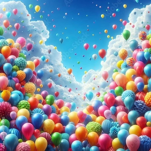 Obraz Ein bunter Partyhintergrund