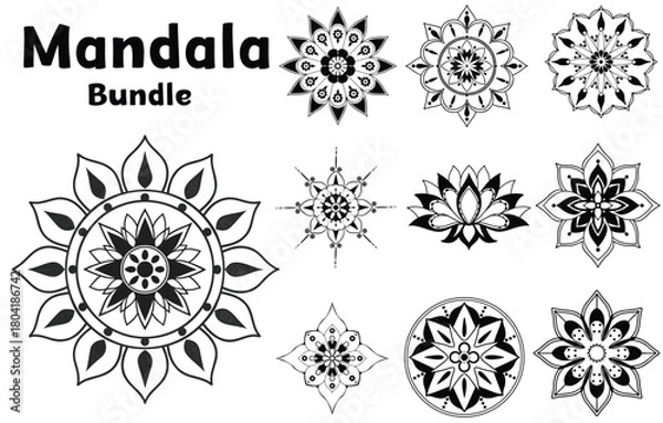 Obraz Mandala Bundle Coloring Pages