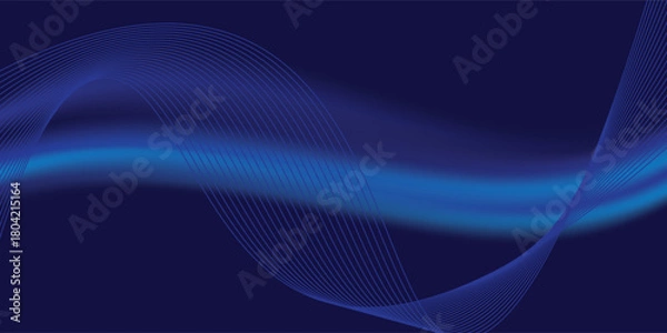 Obraz Abstract blue background with noise texture and soft gradient.