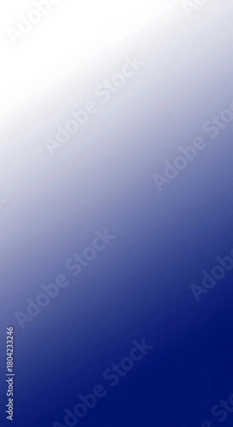 Obraz Smooth digital gradient background with pristine white fading into deep indigo blue, creating a versatile and modern abstract design ideal for various professional and creative applications