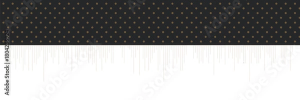 Fototapeta A dark patterned surface with small squares above thin light lines on a white background texture design