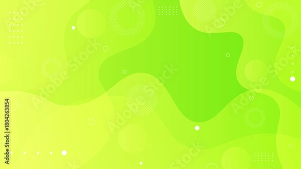 Fototapeta Bright green abstract background with flowing organic shapes and subtle texture.