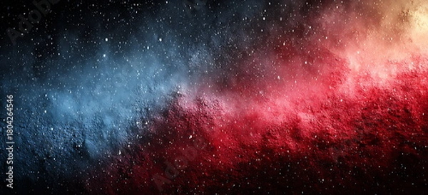 Fototapeta red and blue gradient background, dark background, grainy texture, blurred, grainy noise, grain filter, grain effect, grainy texture, grain filter, grainy noise, grainy texture.