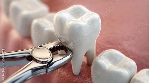 Fototapeta Dental instruments for tooth extraction