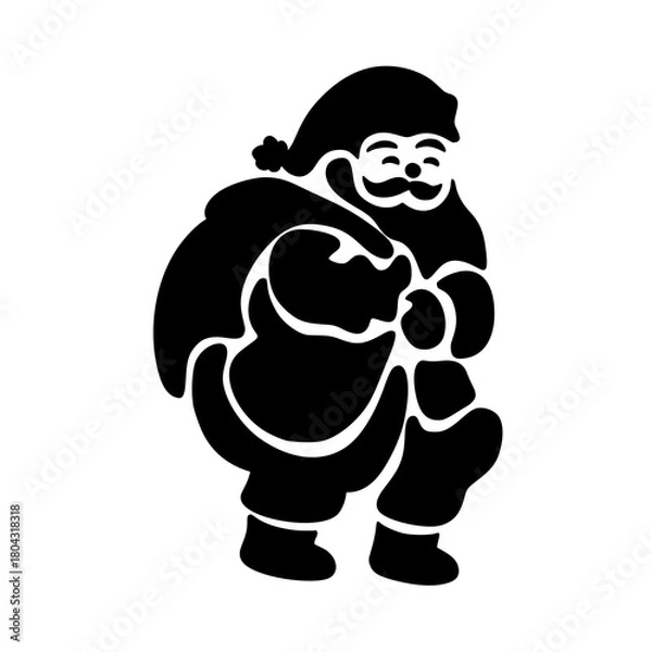 Obraz Santa Silhouette