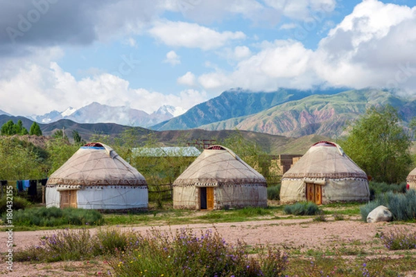 Fototapeta Yurt, a nomad house